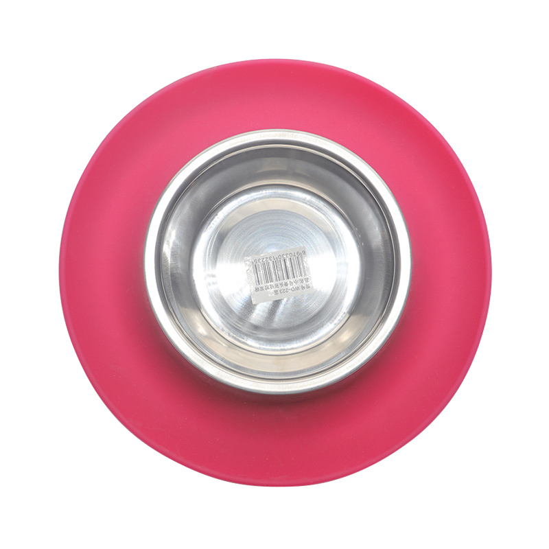 環(huán)保硅膠碗紅綠兩色，可供中小型寵物使用